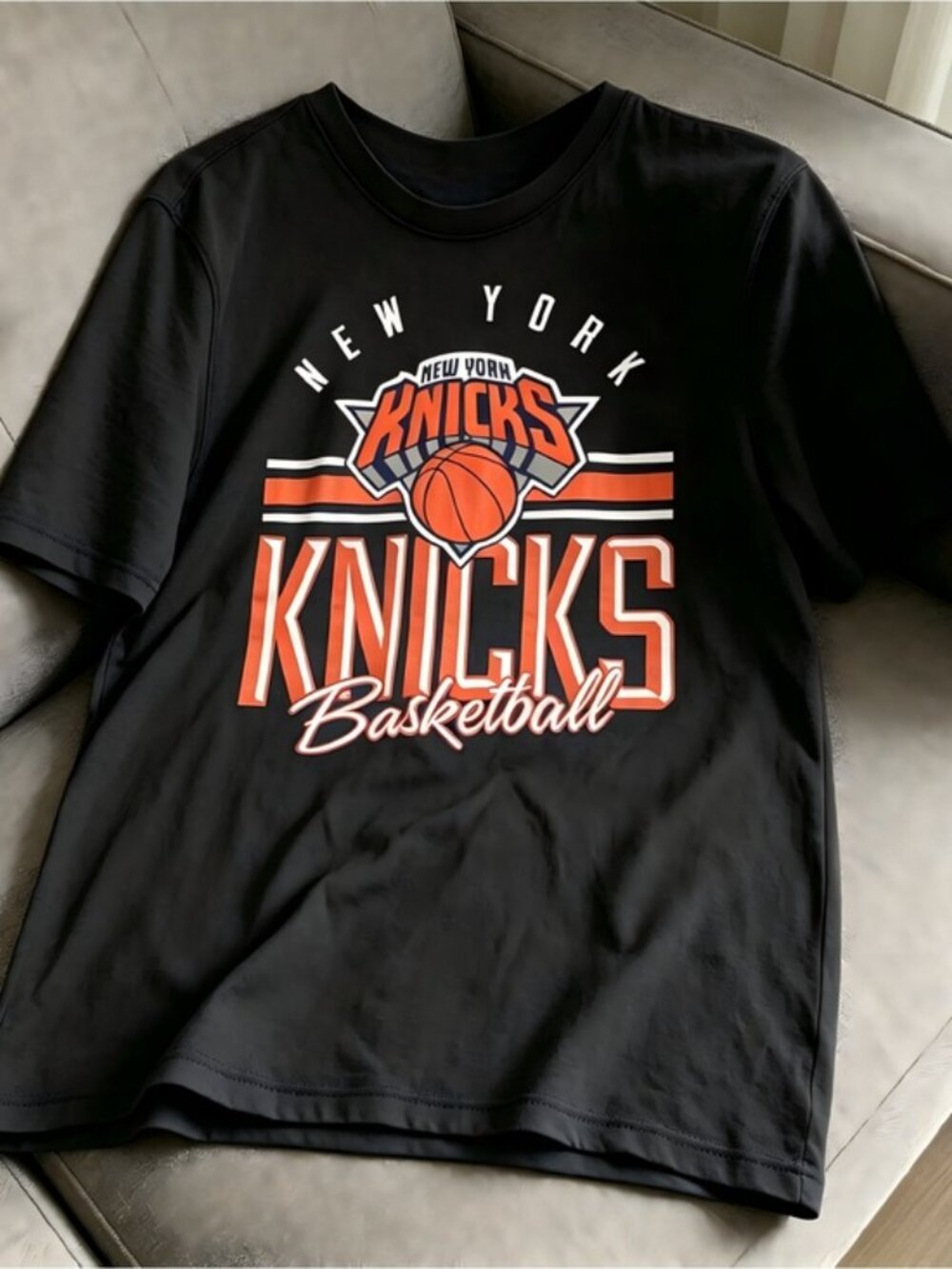 New York Knicks basketball black Women Men T-shirt unisex